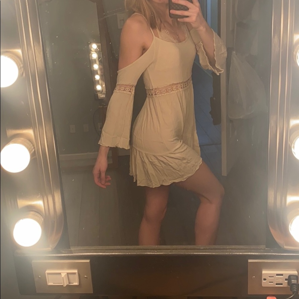 Boho Cold-Shoulder Dress​